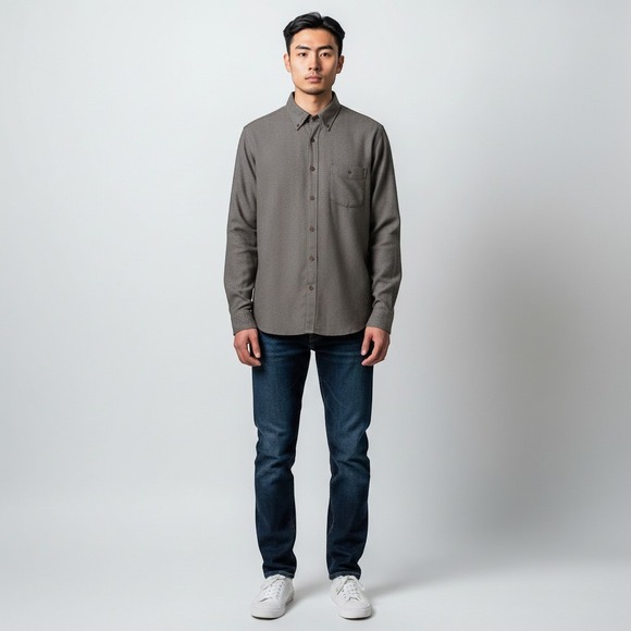 J. Crew Other - J.Crew Mens Cotton Cashmere Long Sleeve Button Down Shirt Checkered Flannel XL